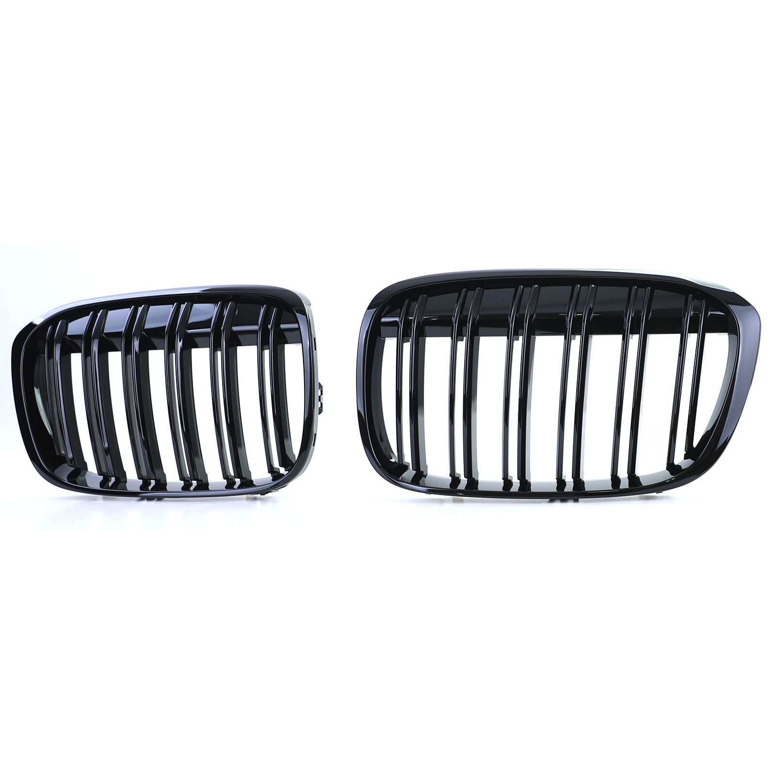 Grill nieren geschikt voor BMW X1 F48 14-19 - Sportief design - Zwarte glans