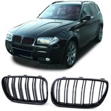 Grill nieren - BMW X3 E83 06-11 - Sportieve look - Dubbele stang