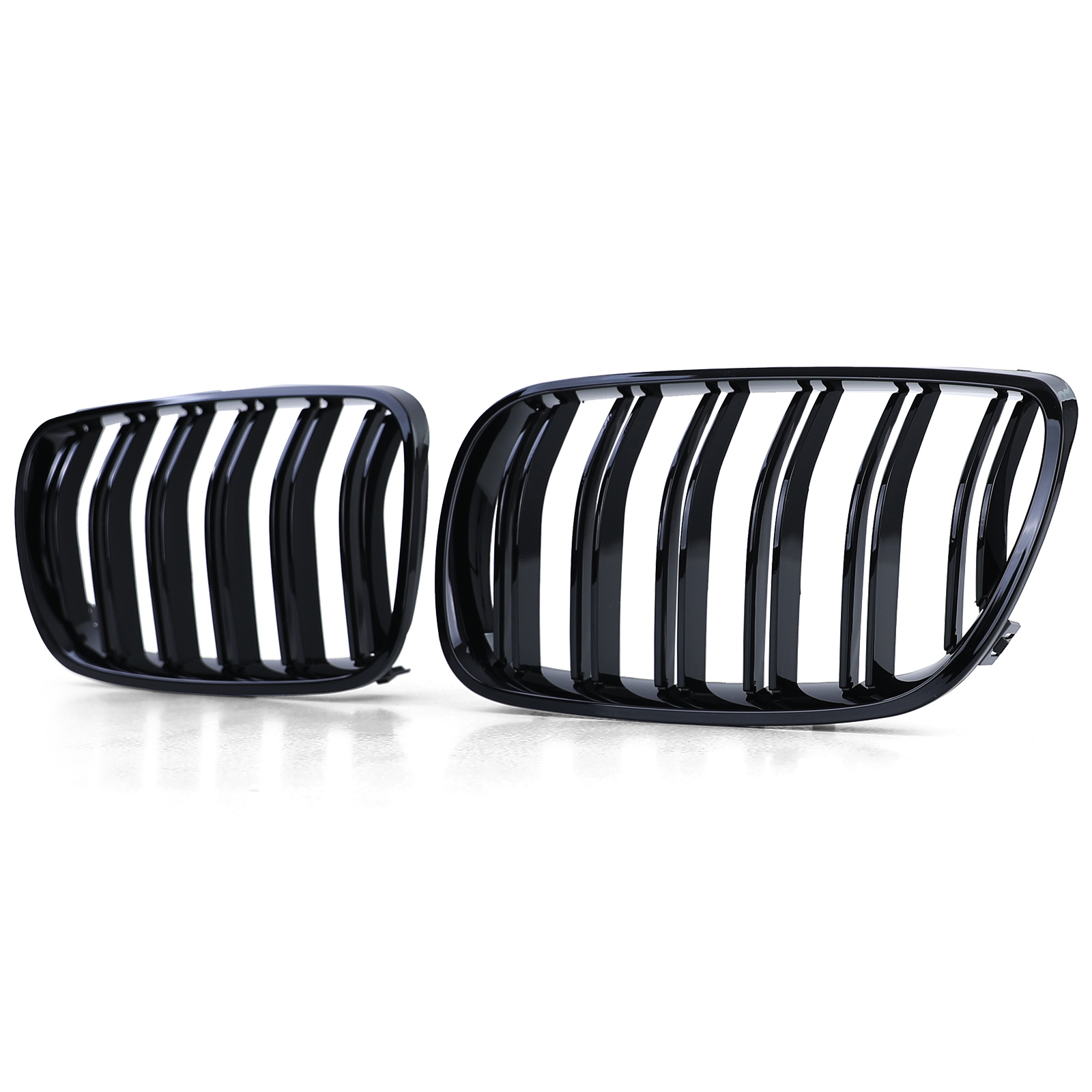 Grill nieren - geschikt voor BMW X3 E83 06-11 - Sportieve look - Dubbele stang