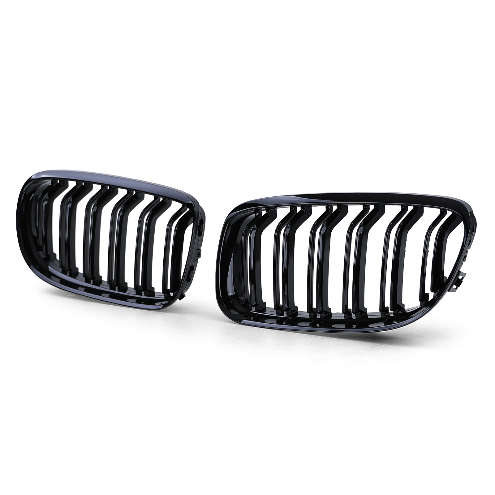 Grill nieren - BMW 3 Serie E90 E91 08-12 - Sportieve look - Zwart glans