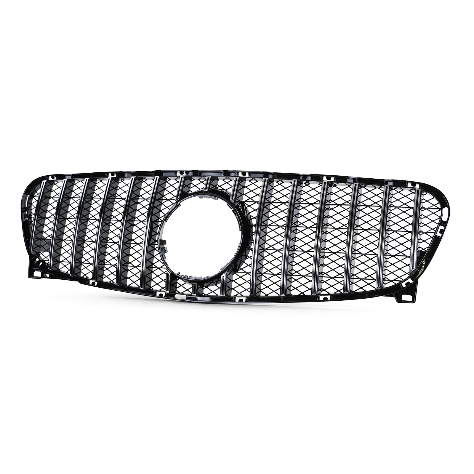 Autogrille - Mercedes GLA X156 13-16 - Zwart glans/chroom - Sportieve look