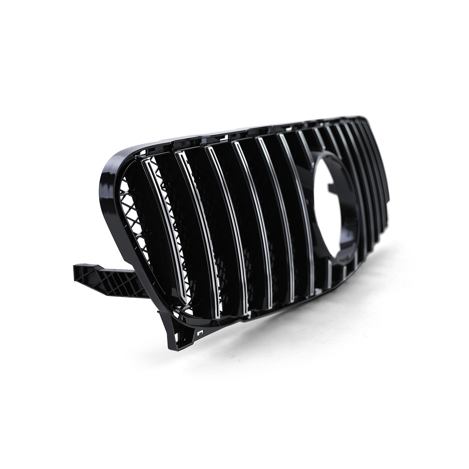 Autogrille - Mercedes GLA X156 13-16 - Zwart glans/chroom - Sportieve look