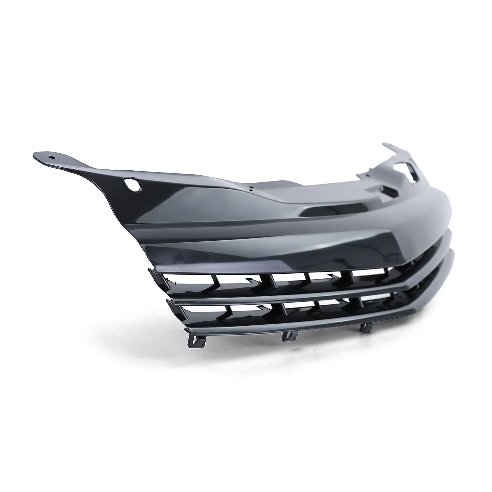 Autogrille geschikt voor Opel Astra H GTC TwinTop 05-10 - Badgeloos - Sportief Zwart