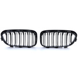 Sportgrille geschikt voor BMW 1 Serie F20 F21 15-19 - Dubbele stang - Zwart glans