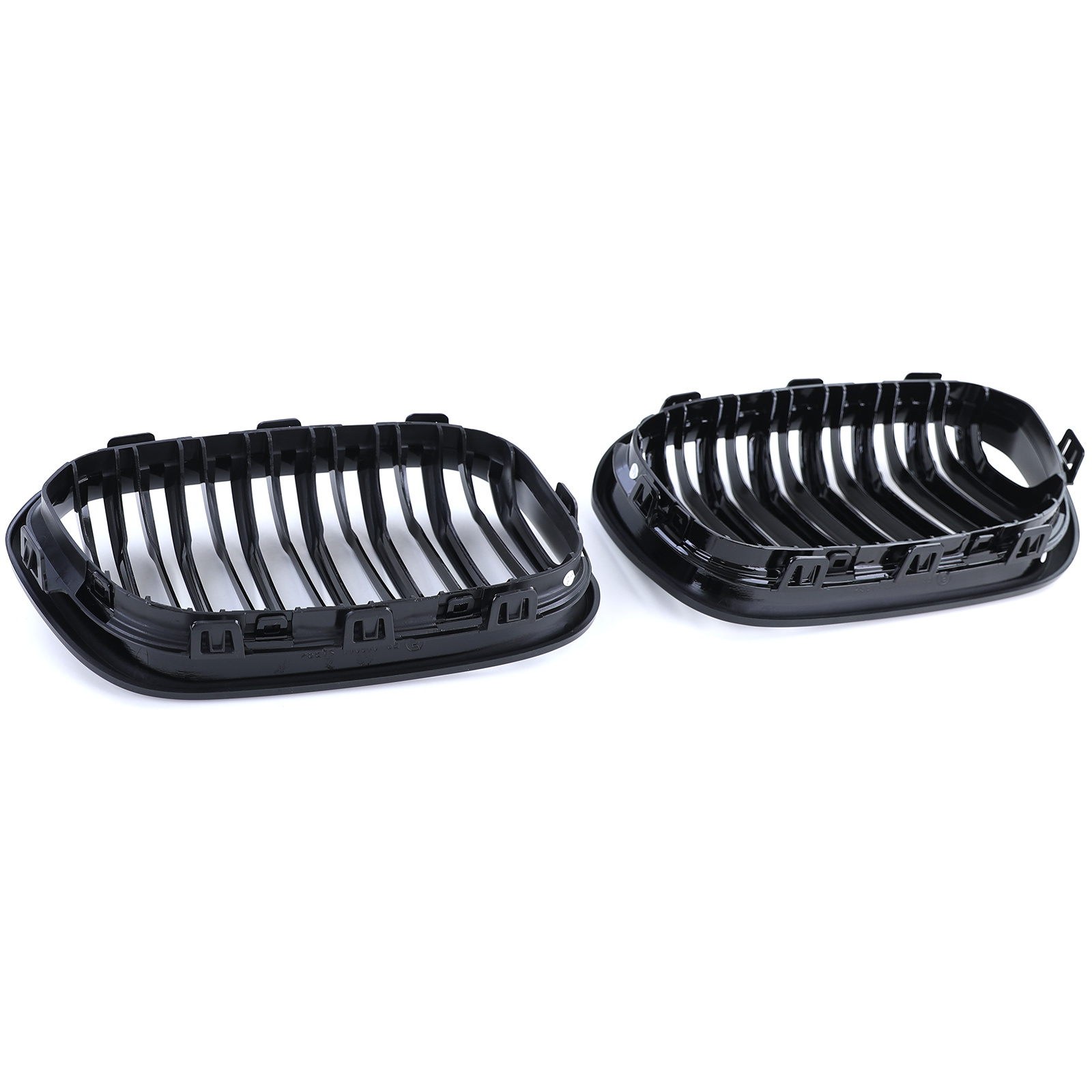 Sportgrille - BMW 1 Serie F20 F21 15-19 - Dubbele stang - Zwart glans