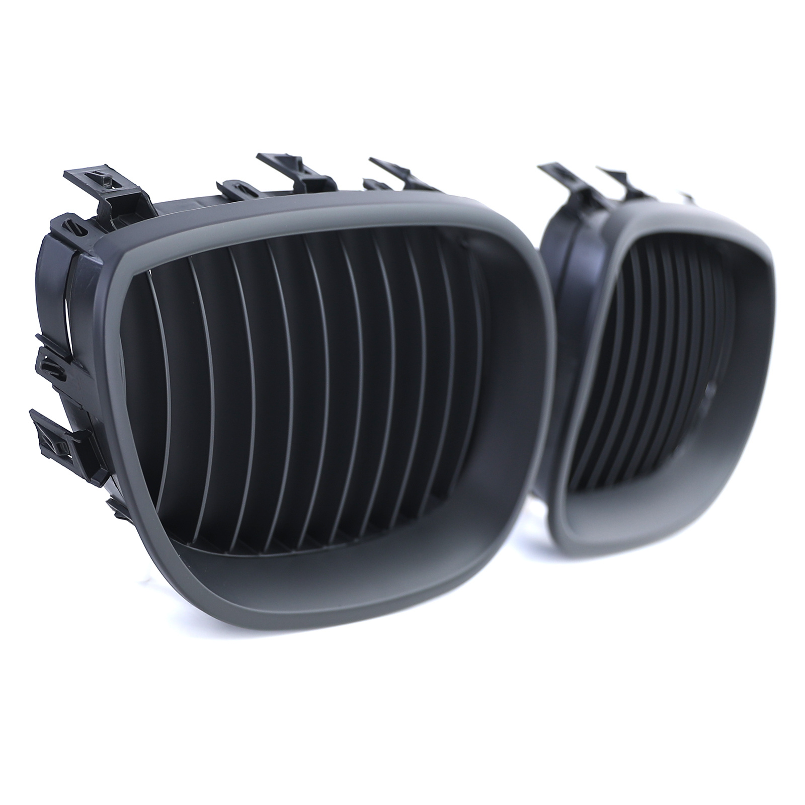Autogrille - BMW 5 Serie E60 E61 03-10 - Sport rooster - Performance zwart mat
