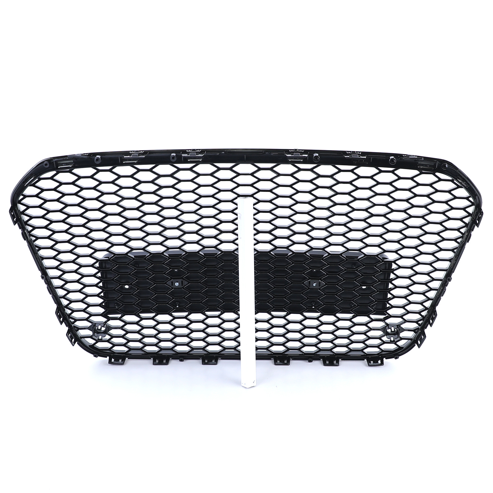 Honingraat grill geschikt voor Audi A6 C7 4G 10-14 - Badgeloos - Zwart glans