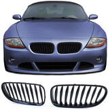 Autogrille geschikt voor BMW Z4 E85 E86 - sportrooster - glanzend zwart