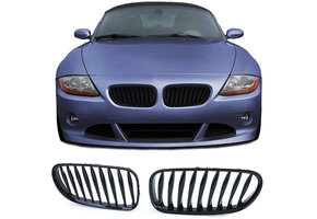 Autogrille - BMW Z4 E85 E86 - sportrooster - glanzend zwart