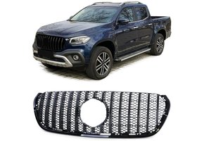Autogrille - Mercedes X-klasse W470 17-20 - Sportieve look - Glanzend zwart
