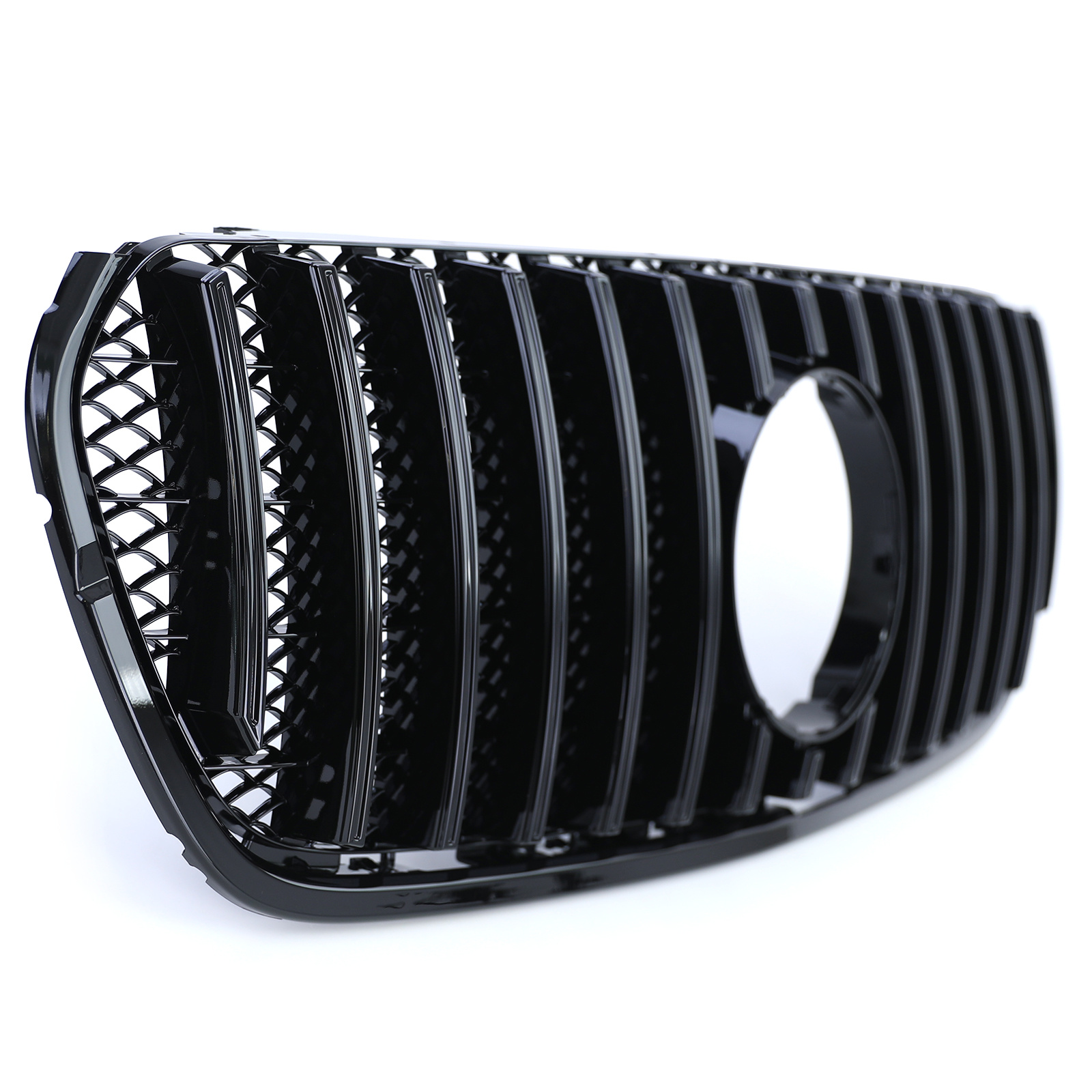 Autogrille geschikt voor Mercedes X-klasse W470 17-20 - Sportieve look - Glanzend zwart