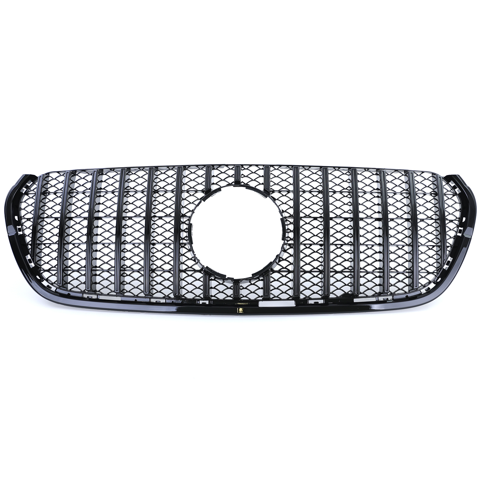Autogrille geschikt voor Mercedes X-klasse W470 17-20 - Sportieve look - Glanzend zwart