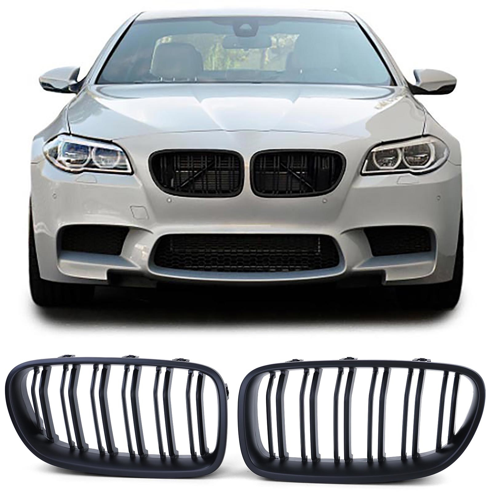 Sportgrille - BMW F10 F11 10-17 - Dubbele stang - Performance mat