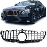 Autogrille geschikt voor Mercedes CLS C218 Facelift 14-18 - Chroom/Glans Zwart - Sport Optiek