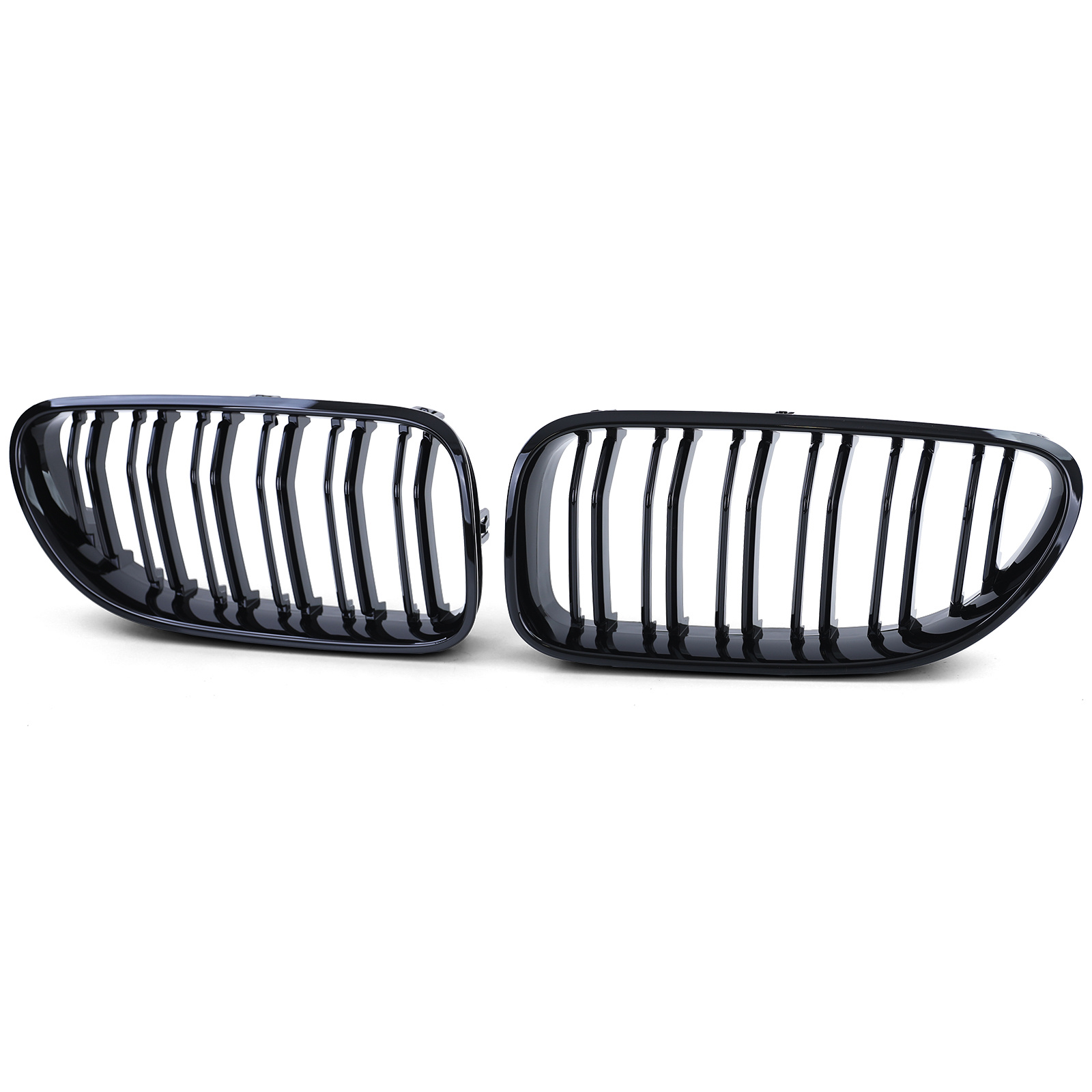 Sportgrille - geschikt voor BMW 6 serie F06 F12 F13 - Double Bar - Glanzend zwart