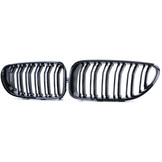 Sportgrille - BMW 6 serie F06 F12 F13 - Double Bar - Glanzend zwart