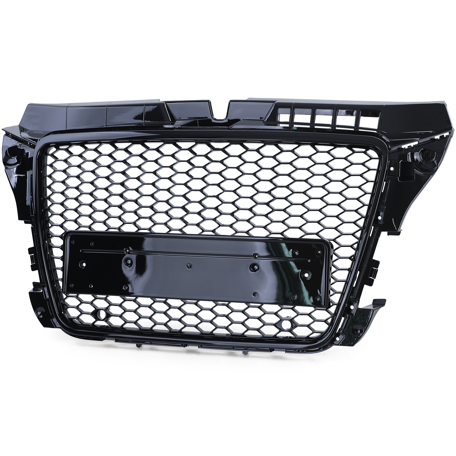 Honingraat grill - Audi A3 8P 08-13 - ZWART GLANS - Sportoptiek