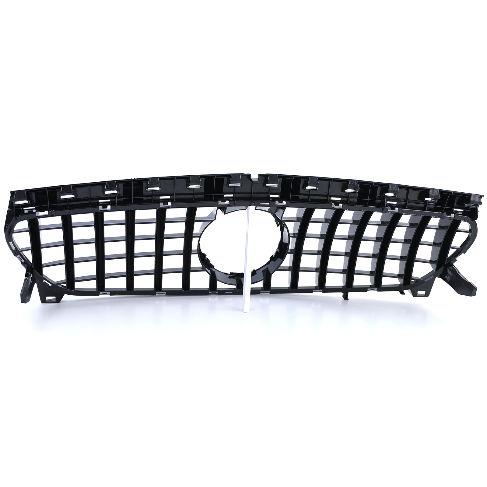 Autogrille - geschikt voor Mercedes CLA C117 W117 16-19 - Sport rooster - GLANS ZWART/CHROOM
