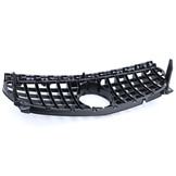 Autogrille - geschikt voor Mercedes CLA C117 W117 16-19 - Sport rooster - GLANS ZWART/CHROOM