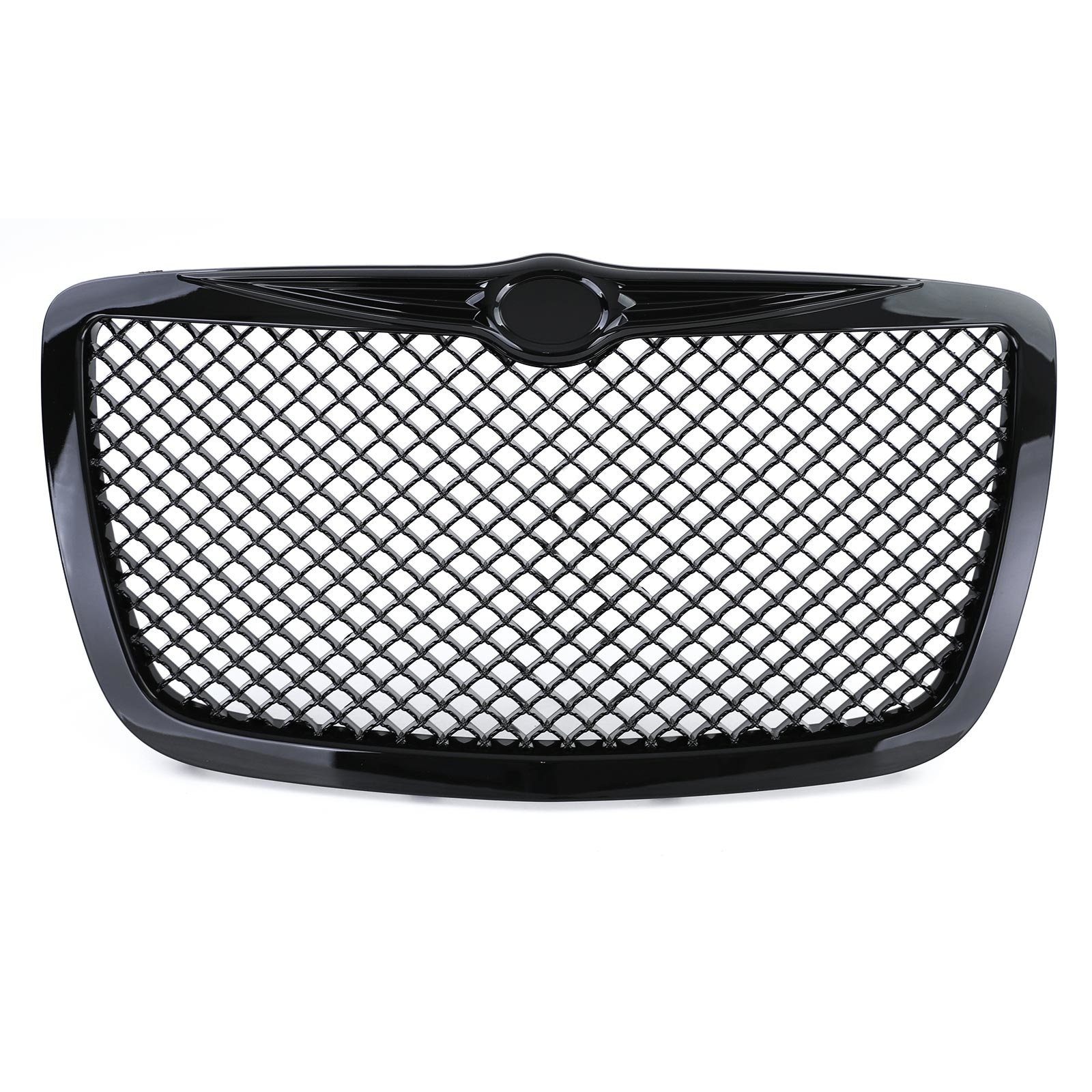 Honingraat grill - Chrysler 300C Limo Touring 04-11 - Zwarte glans - 'Bentley' design.
