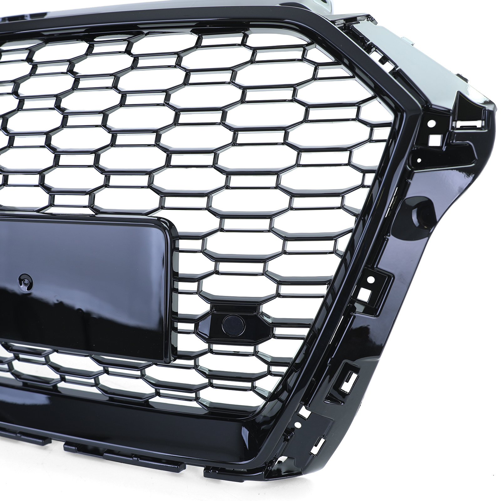 Honingraat grill - Audi A3 8V 16-20 - zwart glanzend - PDC geschikt