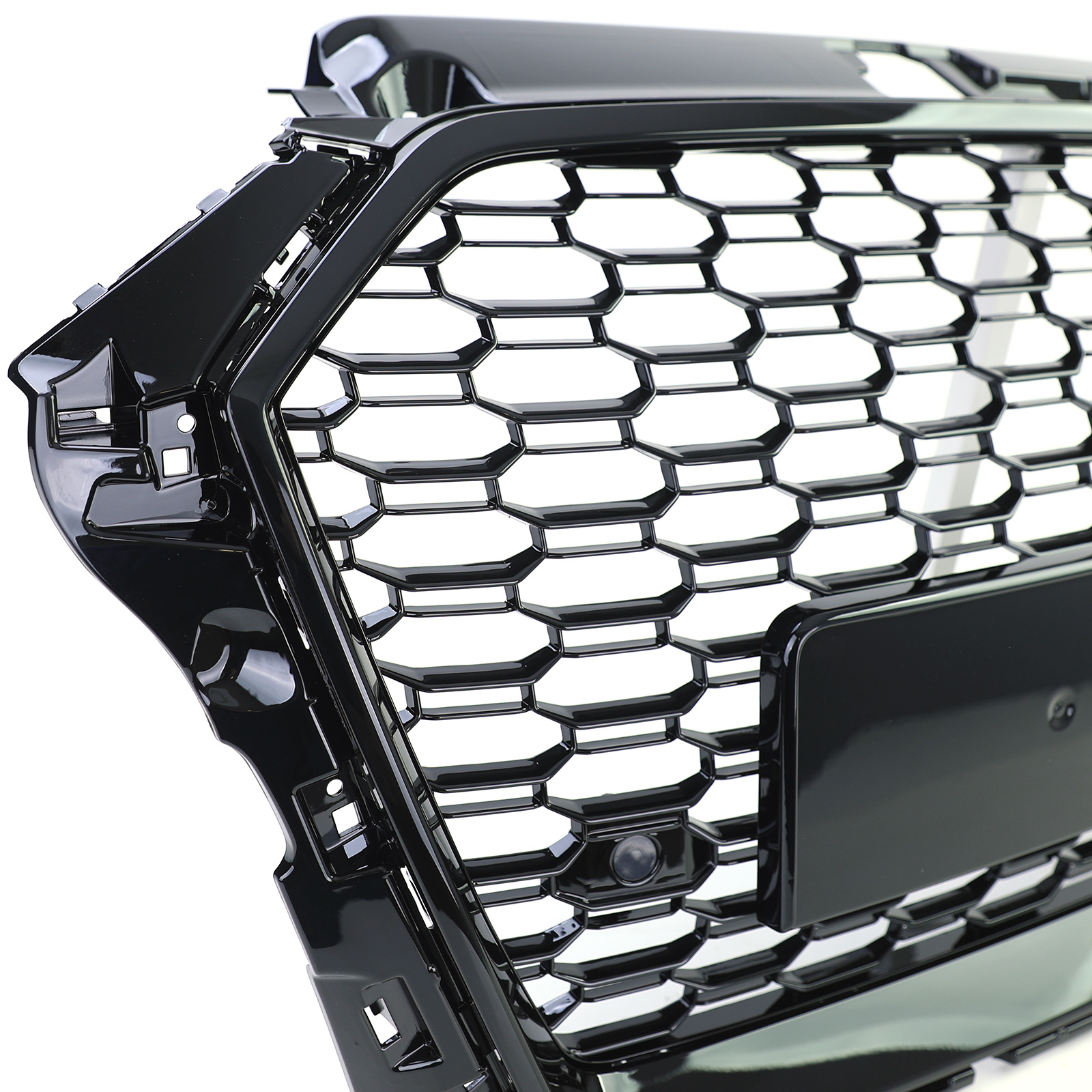 Honingraat grill - Audi A3 8V 16-20 - zwart glanzend - PDC geschikt