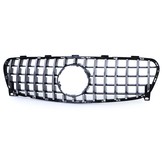 Autogrille geschikt voor Mercedes GLA X156 17-21 - Zwart/Chroom - Sportieve look