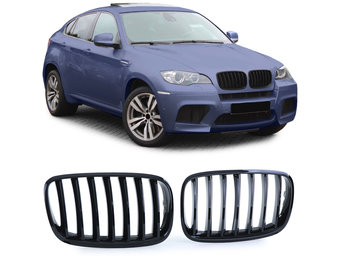 Autogrille - BMW X5 E70 X6 E71 06-13 - Zwarte Glans - Prestatie Optiek