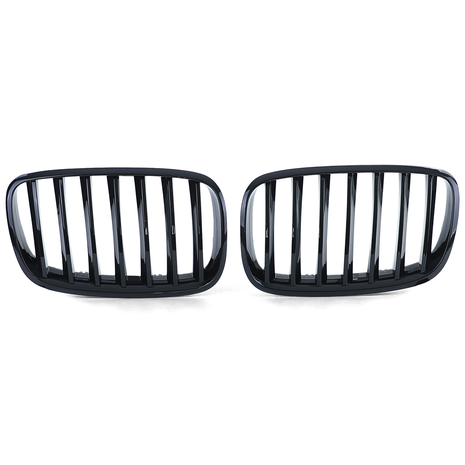 Autogrille geschikt voor BMW X5 E70 X6 E71 06-13 - Zwarte Glans - Prestatie Optiek