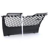 Honingraat grill geschikt voor VW Golf 5 GTI 03-09 - Zwart glans - Chromen strip