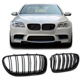 Radiateur grill - geschikt voor BMW 5 Serie F10 F11 10-17 - Dubbele stang - Zwart glans