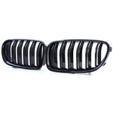 Radiateur grill - geschikt voor BMW 5 Serie F10 F11 10-17 - Dubbele stang - Zwart glans
