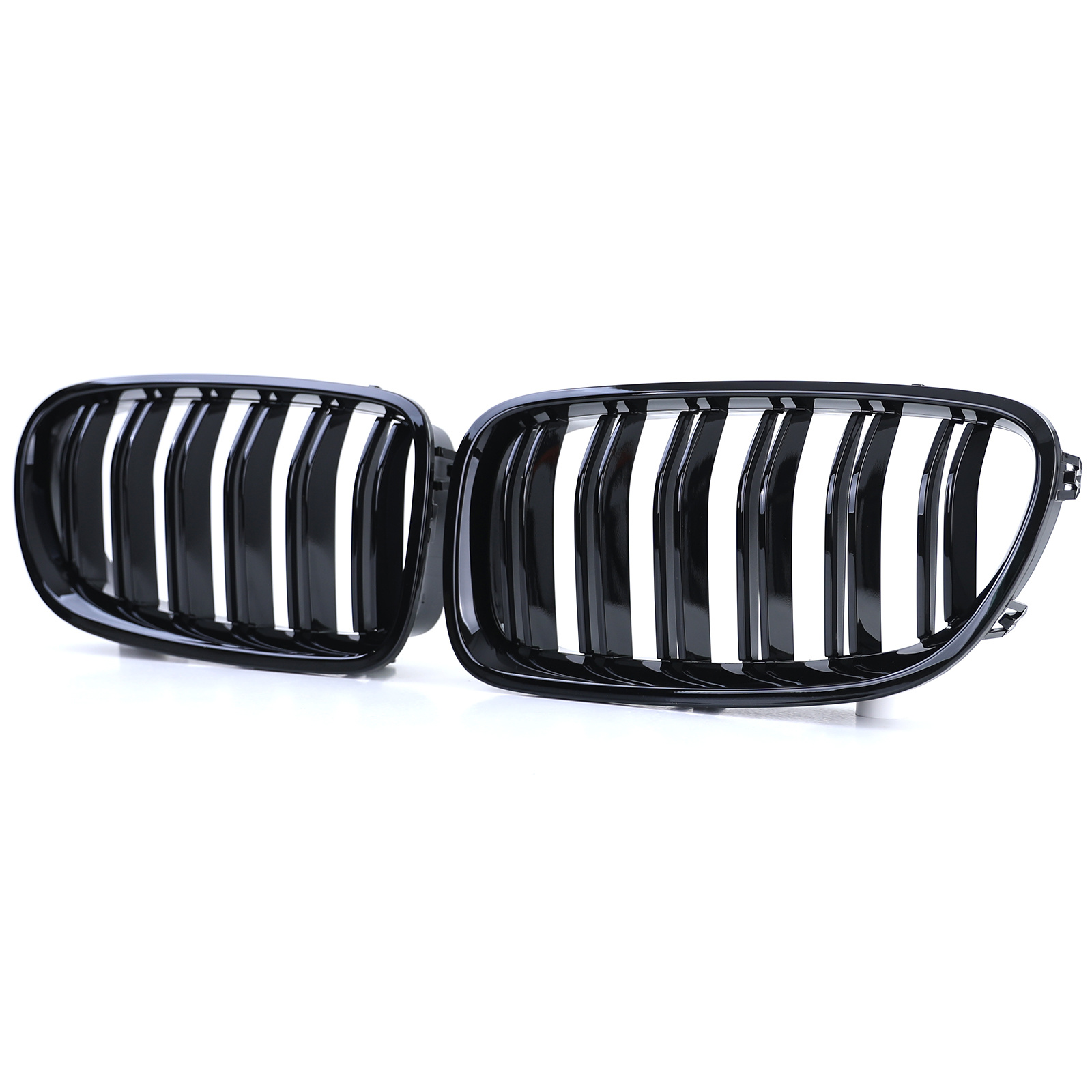 Radiateur grill - geschikt voor BMW 5 Serie F10 F11 10-17 - Dubbele stang - Zwart glans