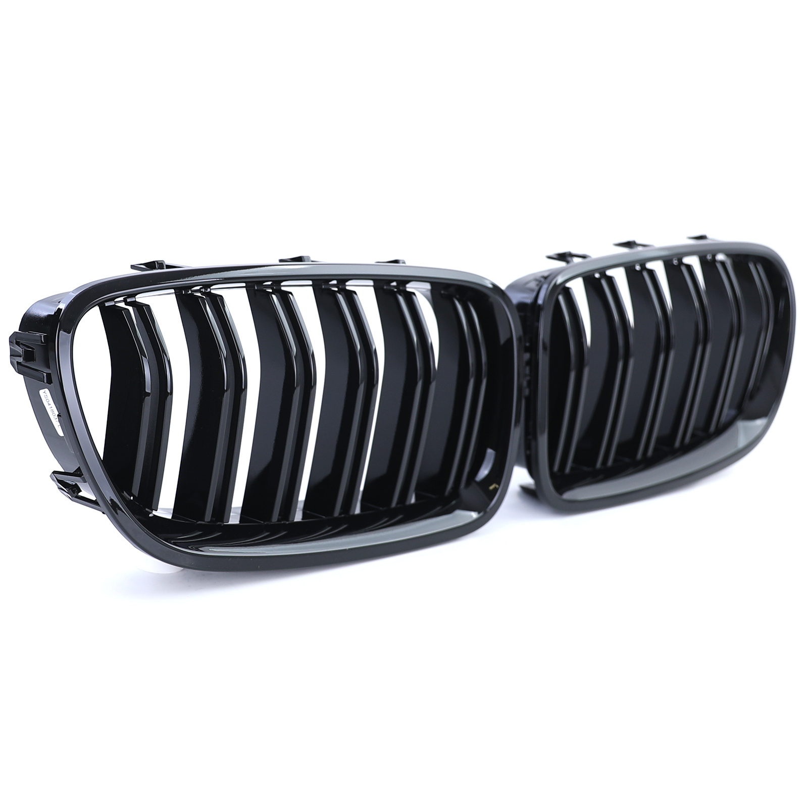 Radiateur grill - geschikt voor BMW 5 Serie F10 F11 10-17 - Dubbele stang - Zwart glans