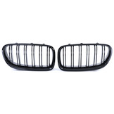 Radiateur grill - geschikt voor BMW 5 Serie F10 F11 10-17 - Dubbele stang - Zwart glans