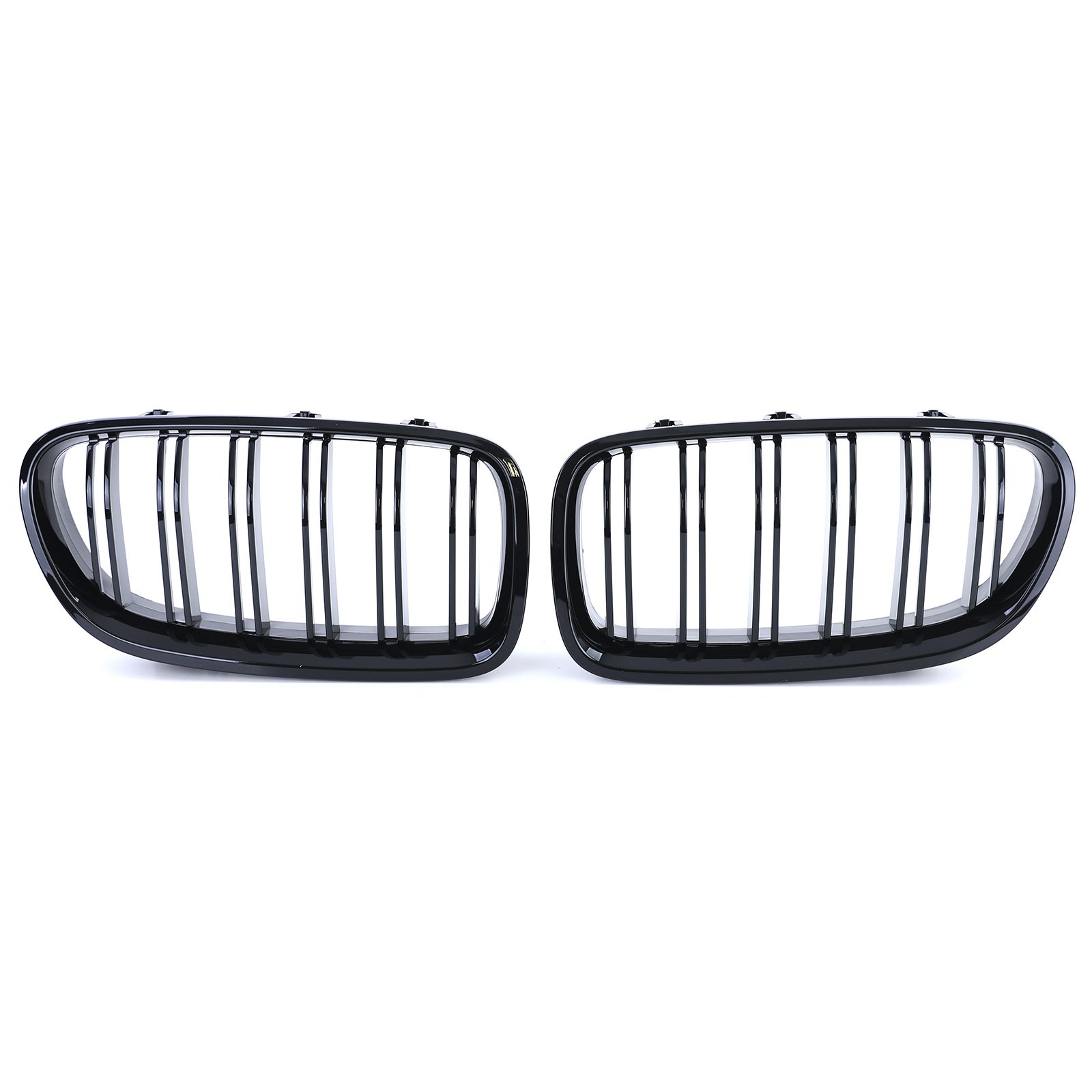 Radiateur grill - geschikt voor BMW 5 Serie F10 F11 10-17 - Dubbele stang - Zwart glans