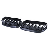 Radiateur grill - geschikt voor BMW 5 Serie F10 F11 10-17 - Dubbele stang - Zwart glans