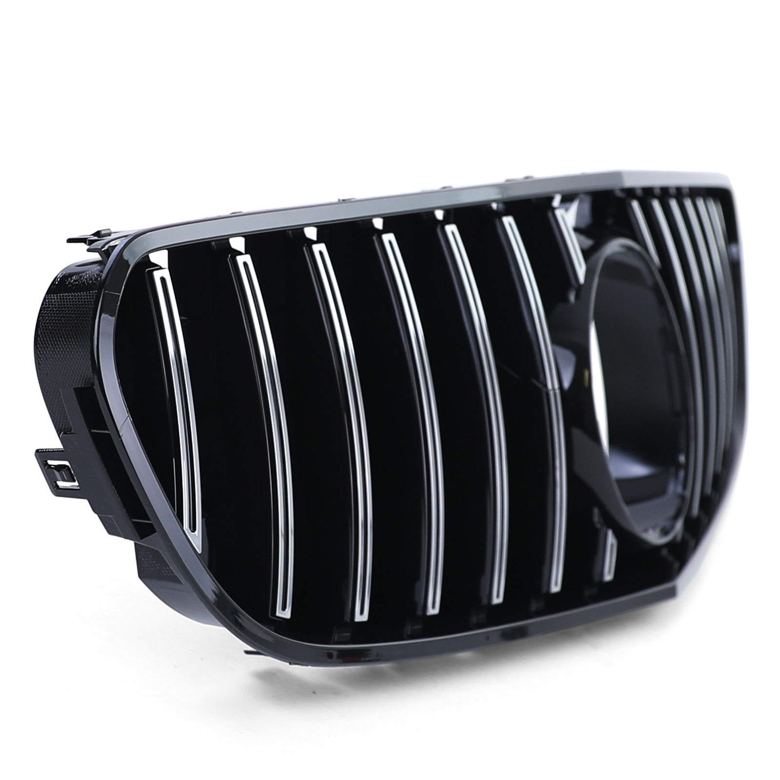Autogrille - Mercedes S Coupe 217 Cabrio A217 14-17 - Sportieve uitvoering - Chroom/Zwart