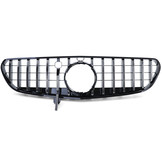 Autogrille geschikt voor Mercedes S Coupe 217 Cabrio A217 14-17 - Sportieve uitvoering - Chroom/Zwart