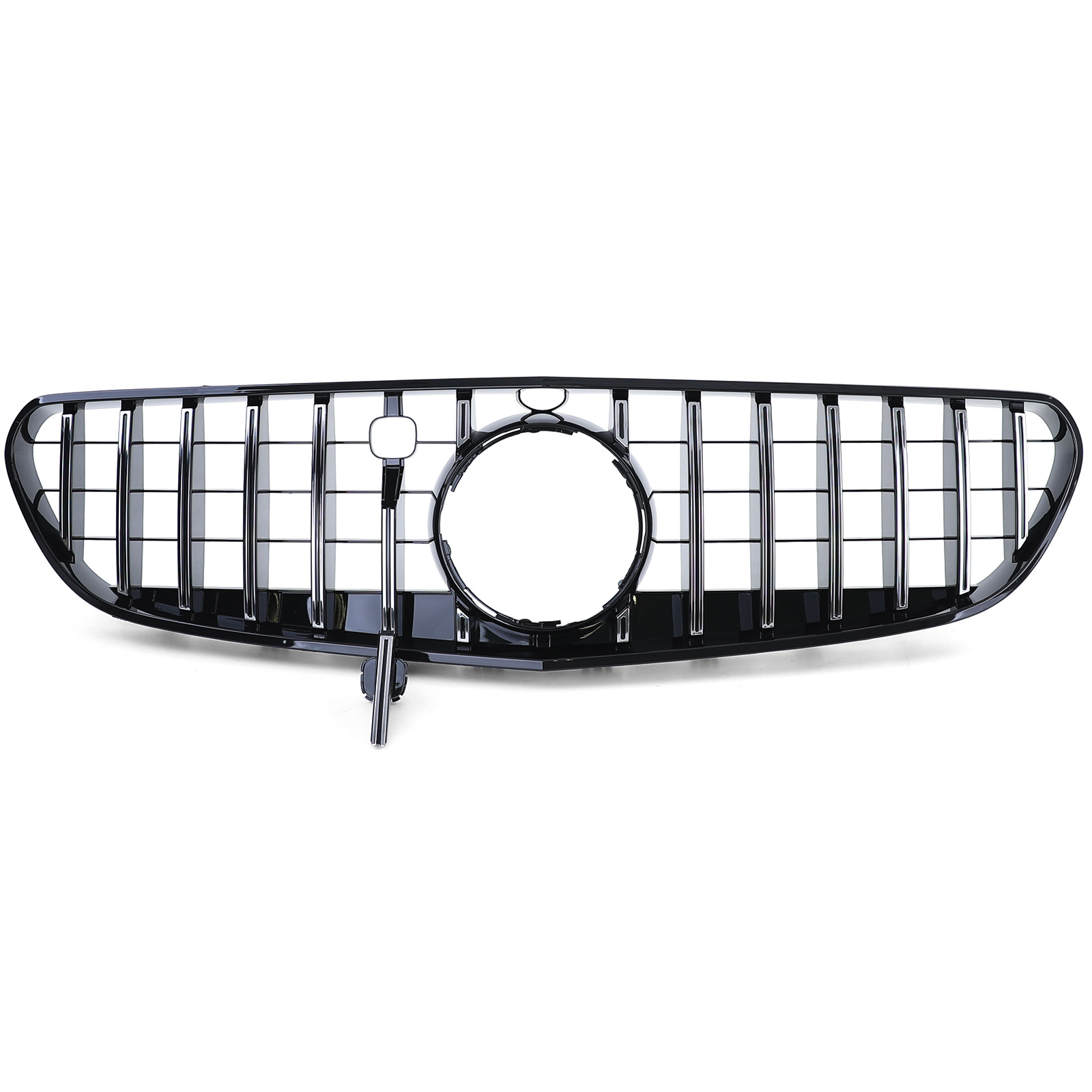 Autogrille - Mercedes S Coupe 217 Cabrio A217 14-17 - Sportieve uitvoering - Chroom/Zwart