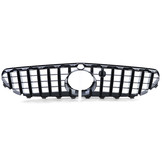 Autogrille geschikt voor Mercedes S Coupe 217 Cabrio A217 14-17 - Sportieve uitvoering - Chroom/Zwart