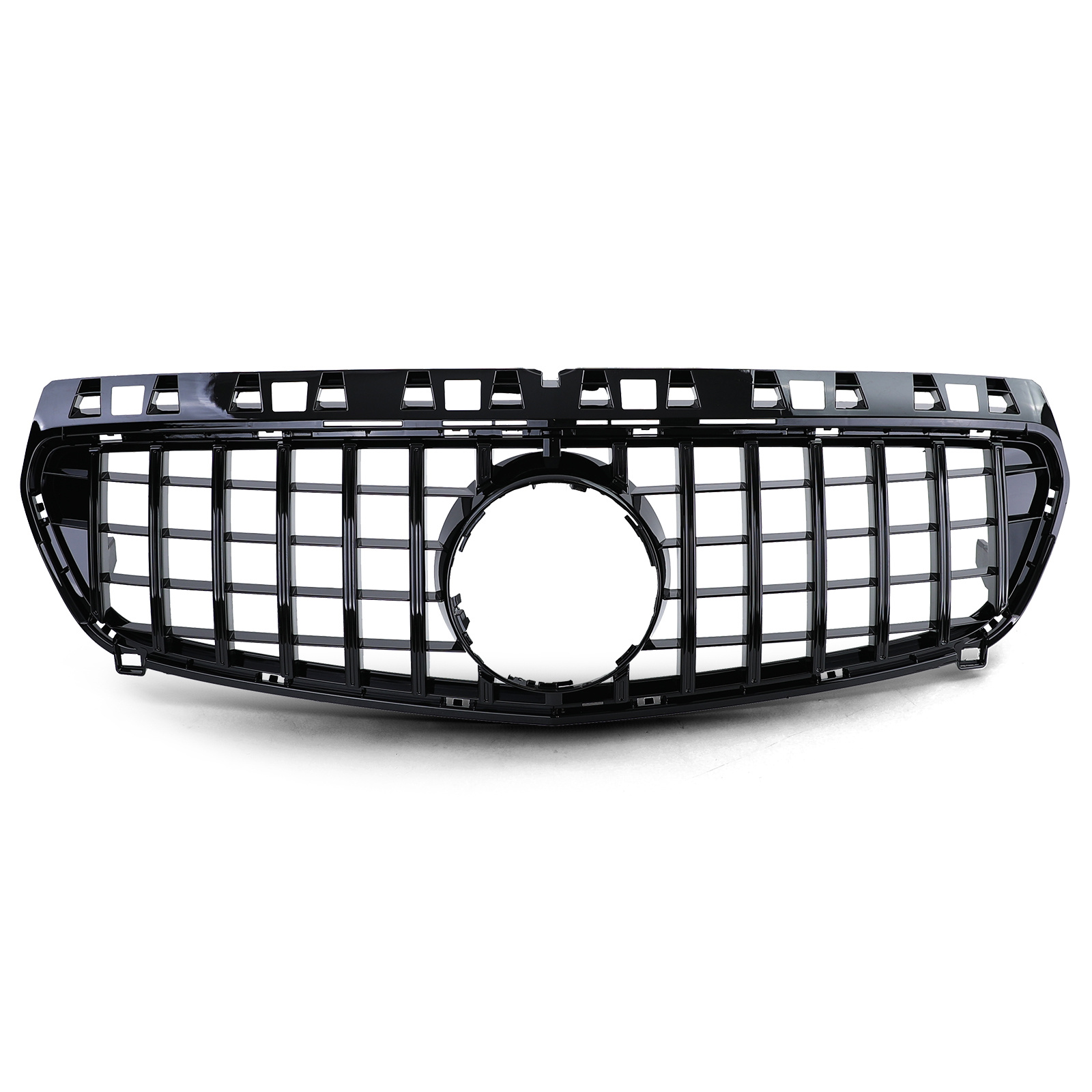 Autogrille - Mercedes A-klasse W176 12-15 - Sport optiek - Glanzend zwart