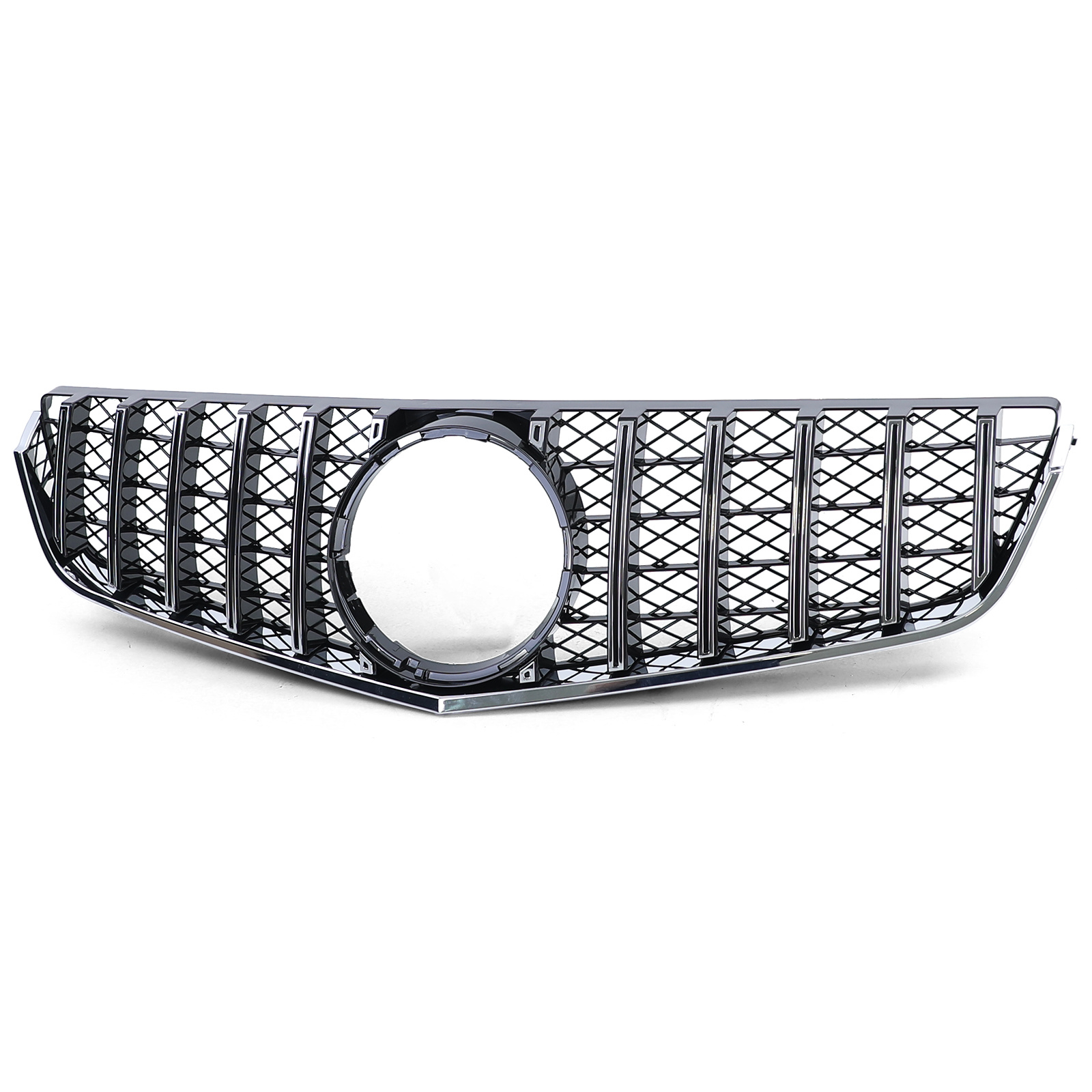 Autogrille - Mercedes E Coupe C207 Cabrio A207 09-13 - Sportief design - Zwart chroom