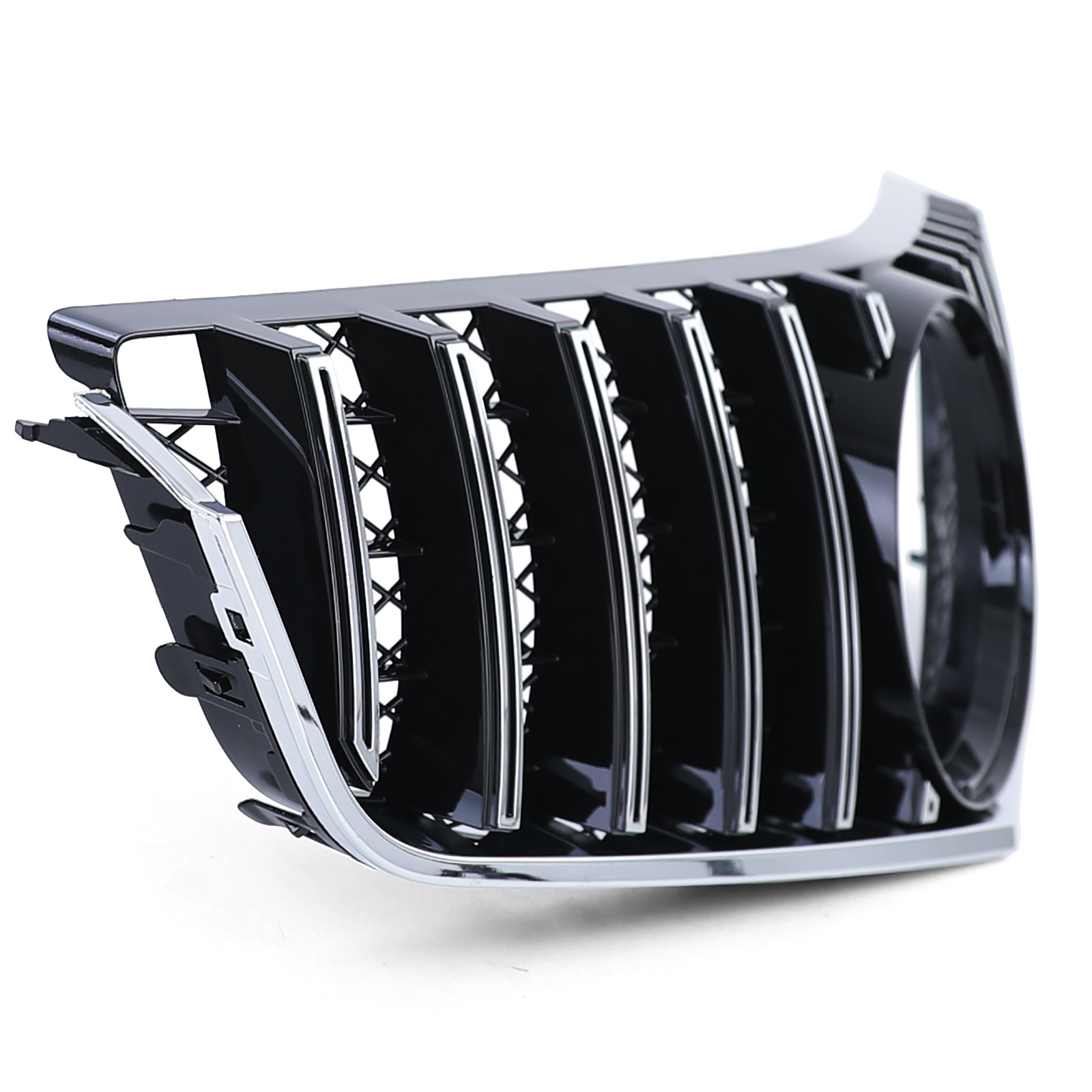 Autogrille - Mercedes E Coupe C207 Cabrio A207 09-13 - Sportief design - Zwart chroom