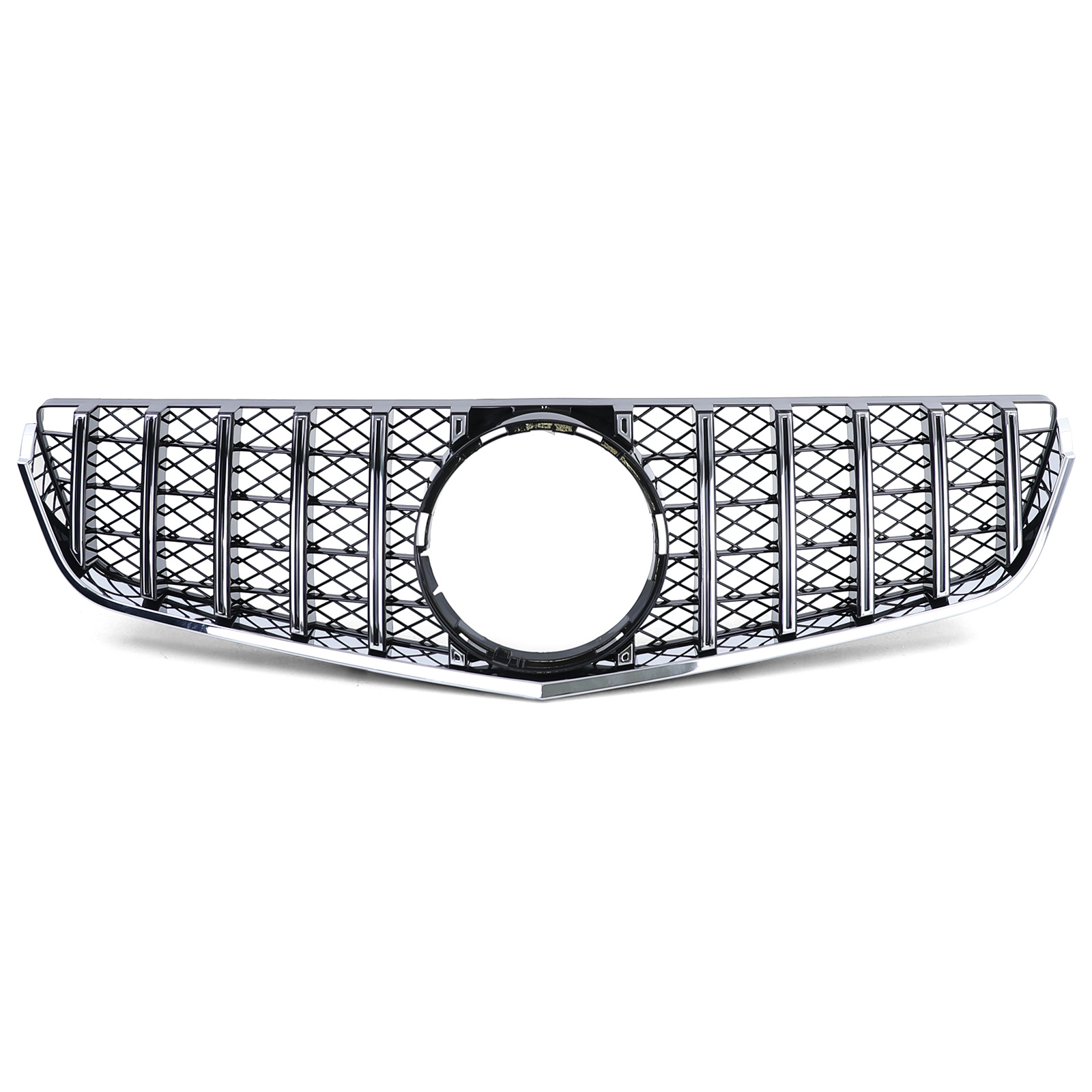 Autogrille geschikt voor Mercedes E Coupe C207 Cabrio A207 09-13 - Sportief design - Zwart chroom