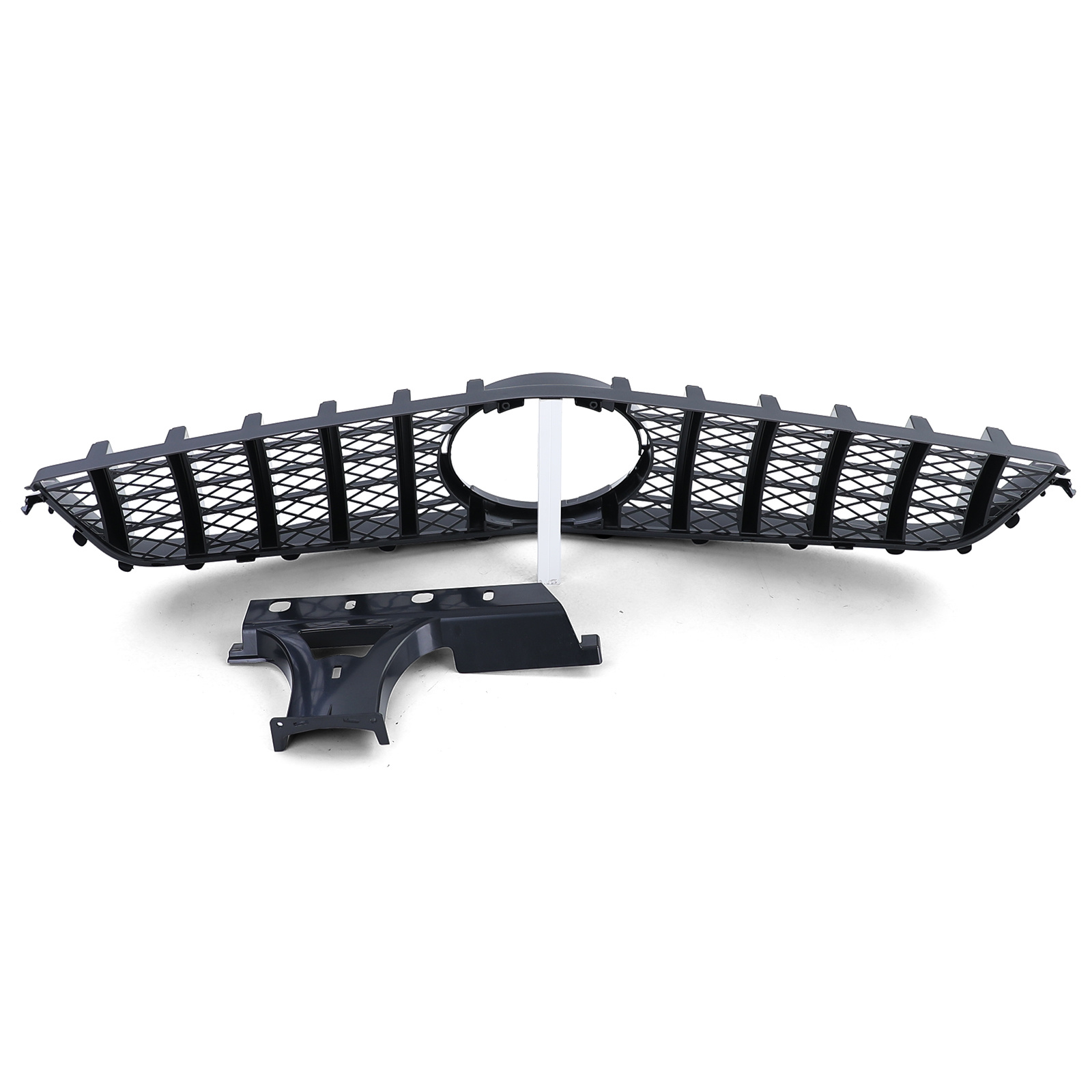 Autogrille geschikt voor Mercedes E Coupe C207 Cabrio A207 09-13 - Sportief design - Zwart chroom