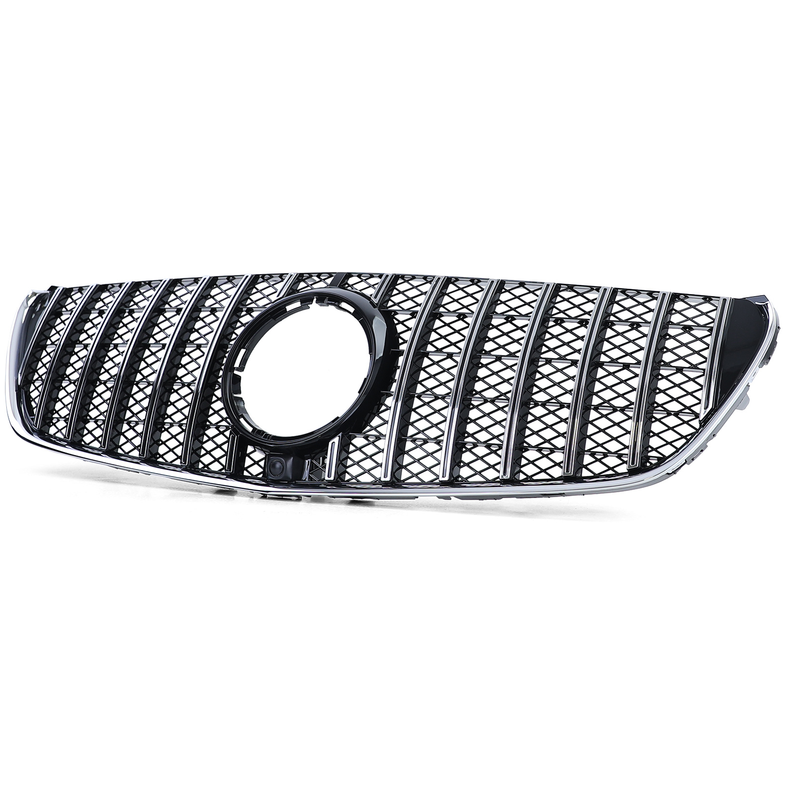 Autogrille geschikt voor Mercedes V Class W447 14-19 - Sport optiek - Chroom/Glans Zwart