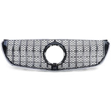 Autogrille - Mercedes V Class W447 14-19 - Sport optiek - Chroom/Glans Zwart