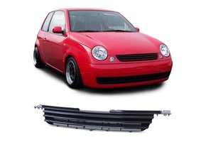Autogrille - VW Lupo 98-05 - Zwarte Badgeloze Sport Optiek - Perfecte Pasvorm