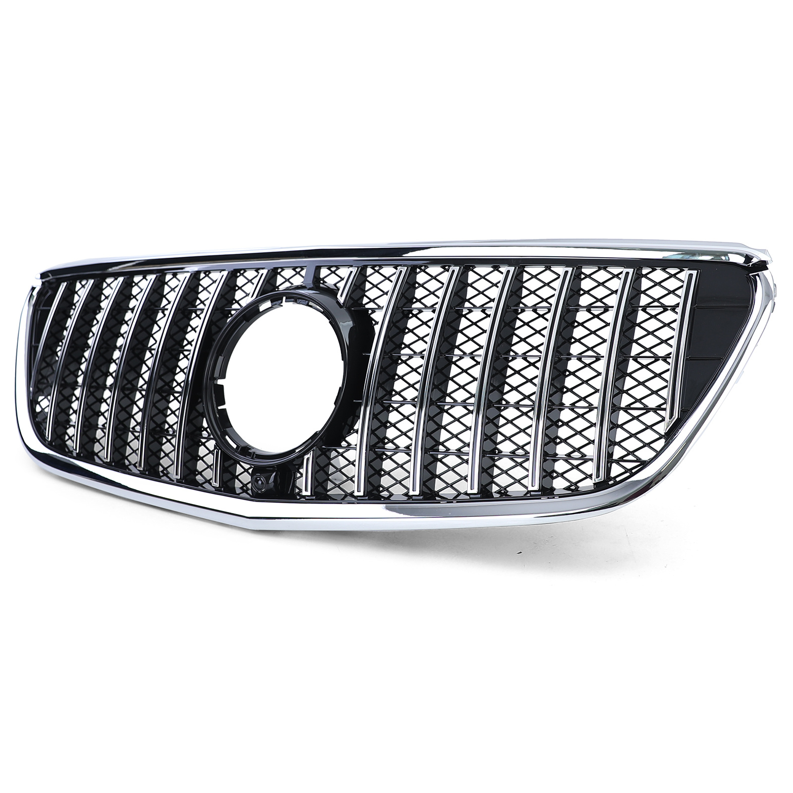 Autogrille geschikt voor Mercedes Vito W447 14-19 - Sportieve Uitstraling - Glans Zwart/Chroom